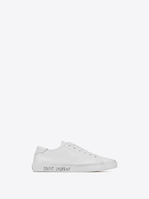 SAINT LAURENT malibu sneakers in smooth leather