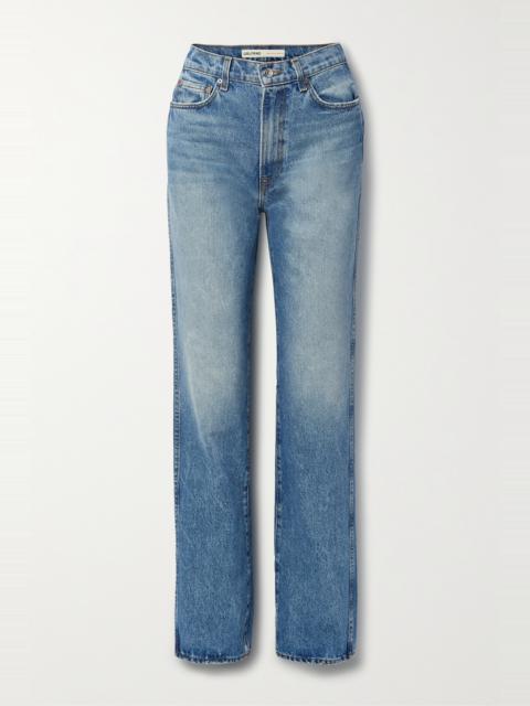 GRLFRND Sara high-rise straight-leg jeans