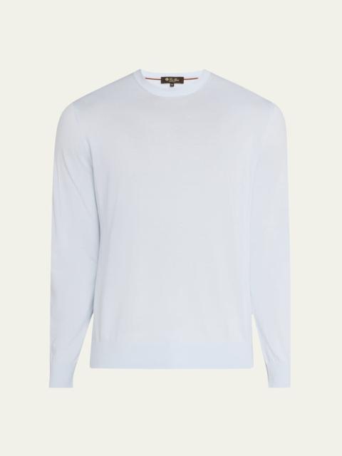 Loro Piana Men's Cotton Crewneck Sweater
