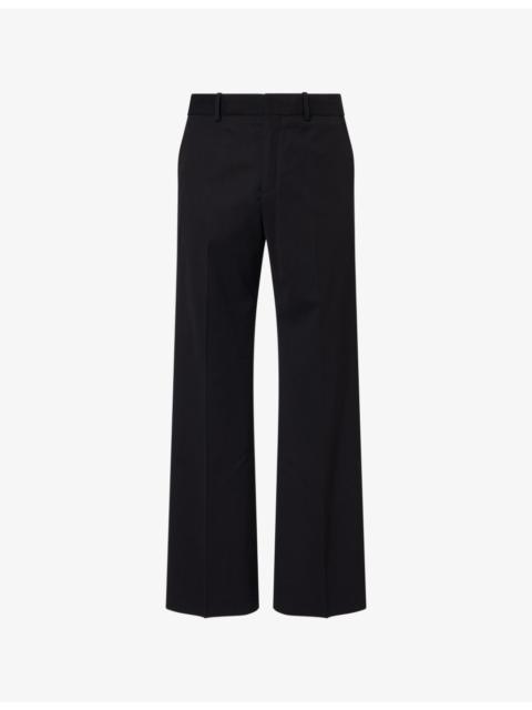 Acne Studios Palvin Wide-Leg Wool Jacquard Trousers