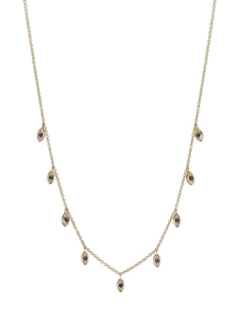 SYDNEY EVAN Women's 14K Yellow Gold & Sapphire Marquise Charm Necklace - Gold