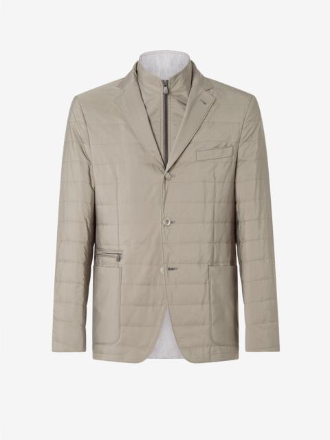 CORNELIANI Light green jacket with water-repellent inner vest
