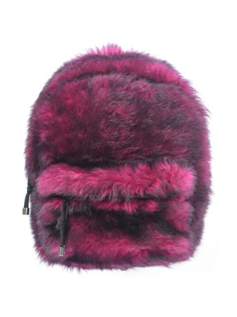 PINK SHEARLING BACKPACK
