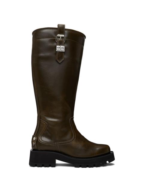 GANNI Brown High Boots