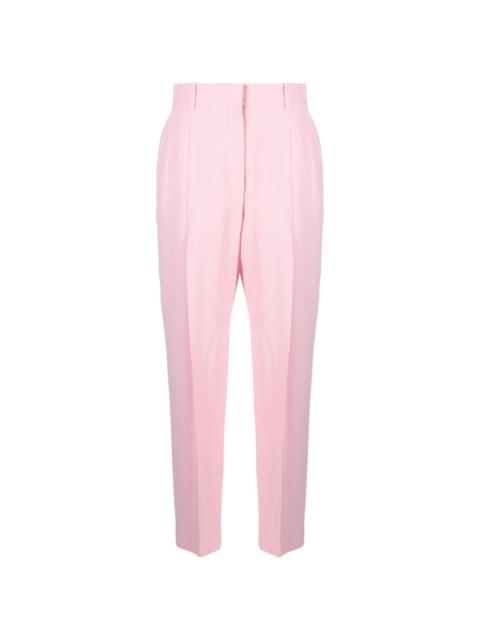 pleated high-rise tailored trousers
