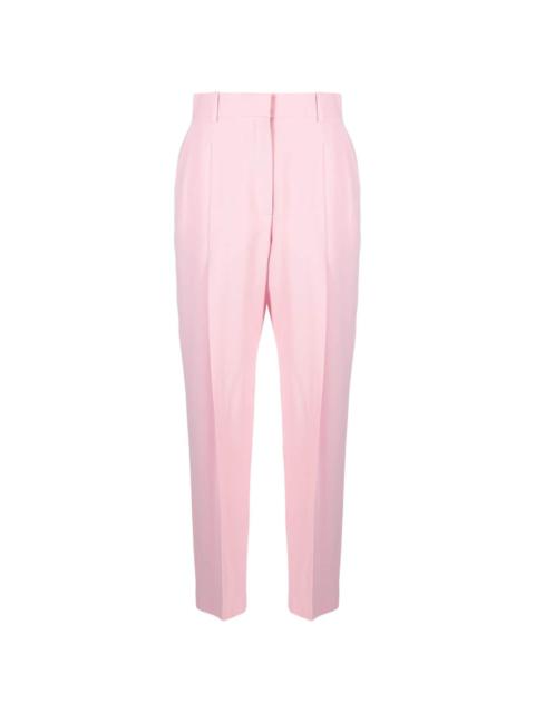 pleated high-rise tailored trousers