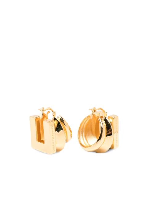 ELISABETTA FRANCHI stacked-effect geometric earrings