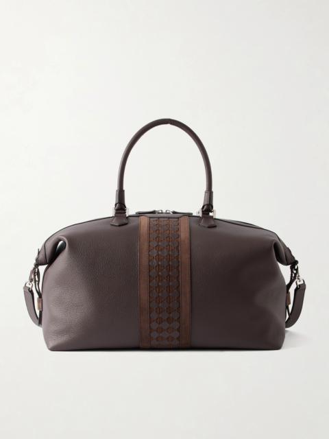 Serapian Mosaico-detailed Leather Weekend Bag