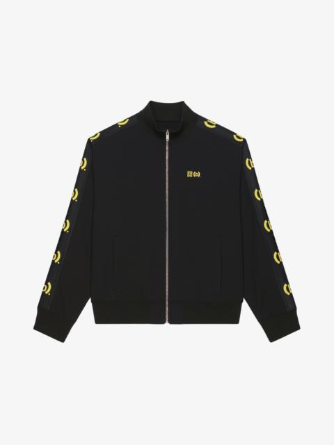 Givenchy JOGGER JACKET IN JERSEY WITH (B). PRINTED GIVENCHY BANDS