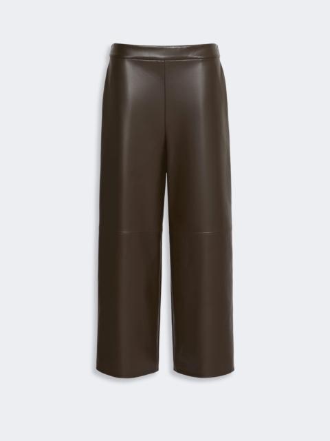 'S Max Mara AMATI Coated jersey cropped trousers - DARK BOWN