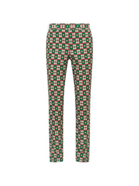 Comme des Garçons Homme Plus geometric-print trousers