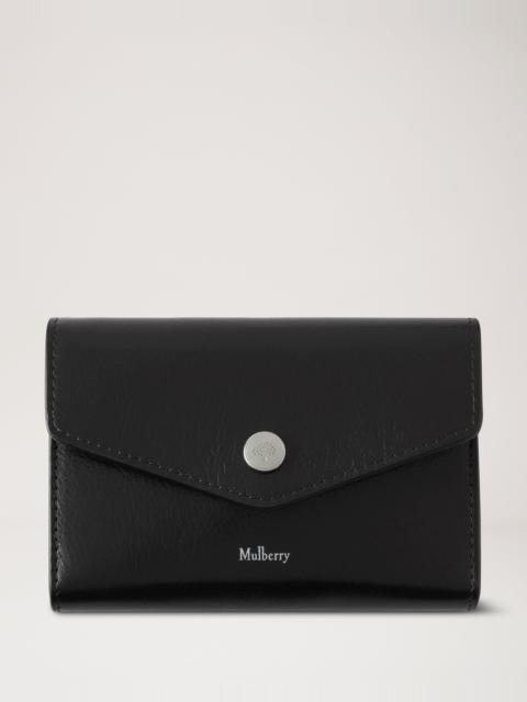 Mulberry Press Stud Wallet Black High Shine Leather