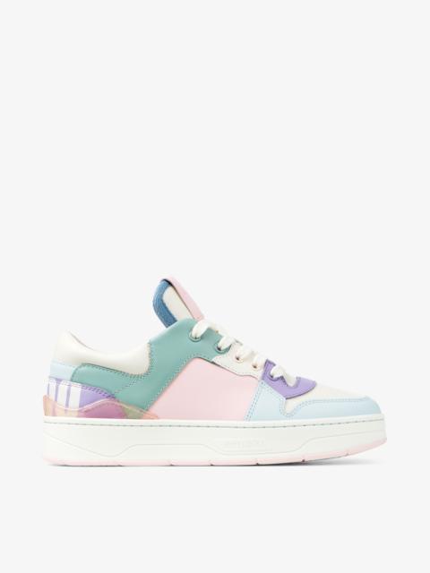 Florent/F
Powder Pink and Pastel Mix Leather Trainers