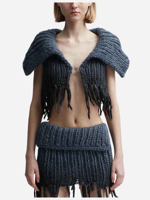 MISBHV COATED BULKY KNITTED TOP