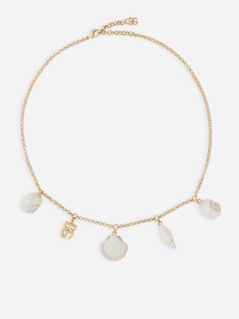 Dolce & Gabbana Necklace with DG logo and shells