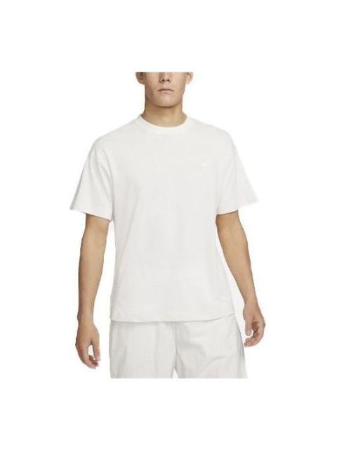 Nike Solo Swoosh Short Sleeve Knit Top 'White' DA0321-030