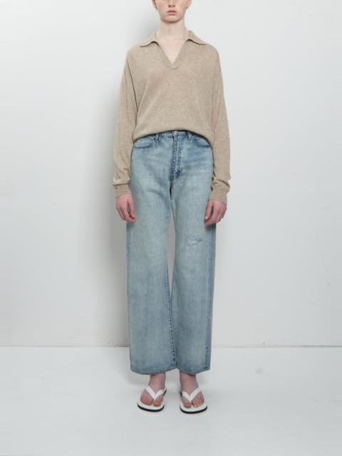 AURALEE Faded Selvedge Light Denim Pants