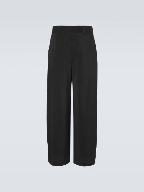 Lemaire Silk-blend straight pants
