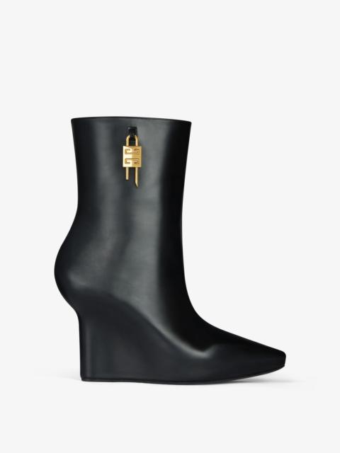 Givenchy G-LOCK ANKLE BOOTS IN LEATHER