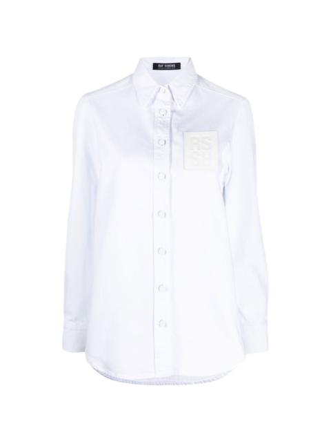 Raf Simons logo-patch long-sleeve shirt