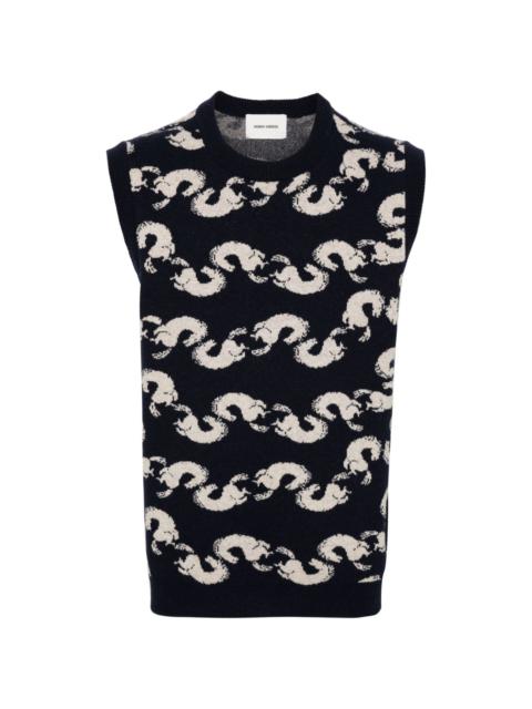 HENRIK VIBSKOV Shrimpy Horse knitted vest