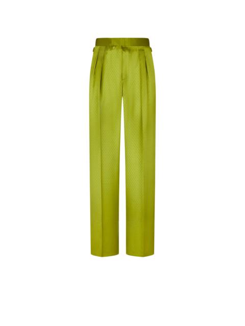 TOM FORD FLUID TINY POLKA DOT DOUBLE PLEAT PANT