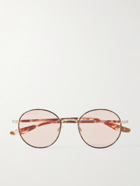 BARTON PERREIRA Caster Round-frame Gold-tone And Tortoiseshell Acetate Sunglasses