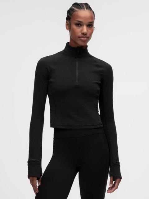 lululemon It's Rulu Cropped Half Zip *Waffle