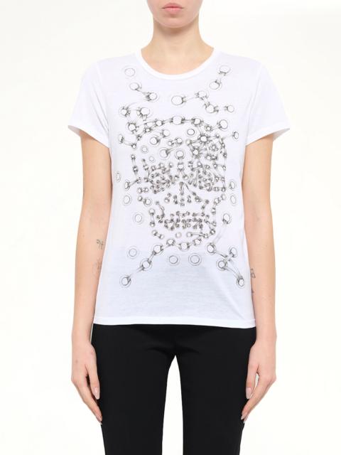 Alexander McQueen Alexander McQueen Eyelets T-Shirt in White