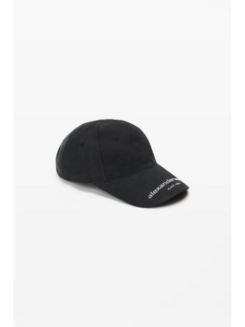 Alexander Wang crystal hotfix logo twill baseball cap