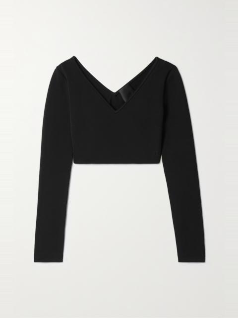 Givenchy Cropped stretch-knit top