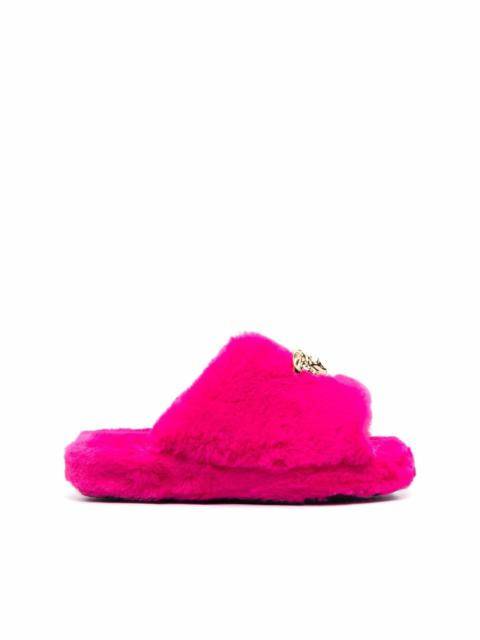 Icon faux-fur slippers