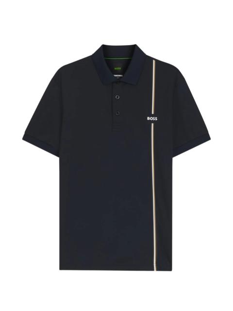 BOSS Boss Toc Game 3 Striped Short-sleeve Polo Shirt