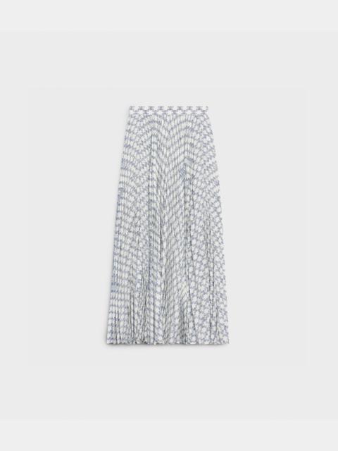 CELINE SUN-PLEATED SKIRT IN CRÊPE DE CHINE