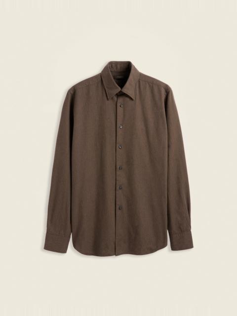 SLOWEAR Regular fit denimlook cotton twill shirt