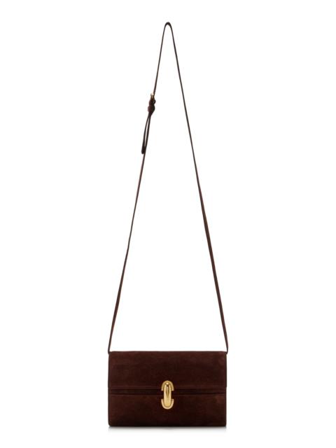 SAVETTE Symmetry Suede Mini Bag brown