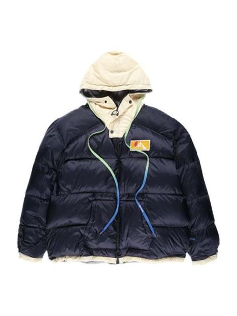 Off-White Off-White FW19 Scaffolding Zipped Puffer Arrow Jacket Men Blue OMED019F19E150253201