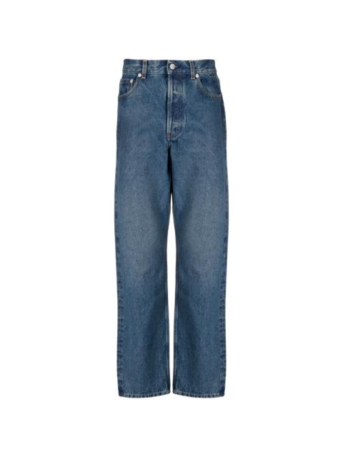 high-rise loose-fit jeans