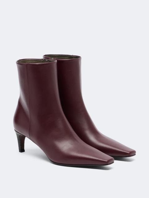 Brunello Cucinelli Monili leather ankle boots