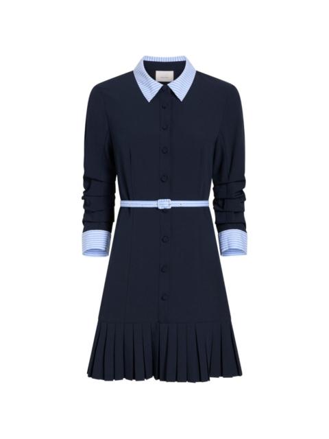 Cinq à Sept Lucilla striped pleated mini dress