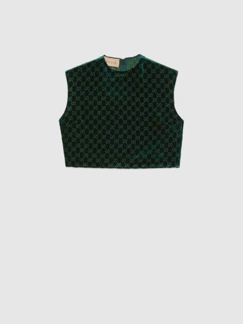 GUCCI GG velvet top