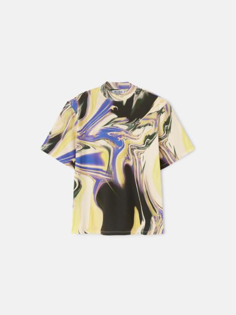 THE ATTICO ''BELLA'' LAVENDER, SUNFLOWER E IVORY T-SHIRT