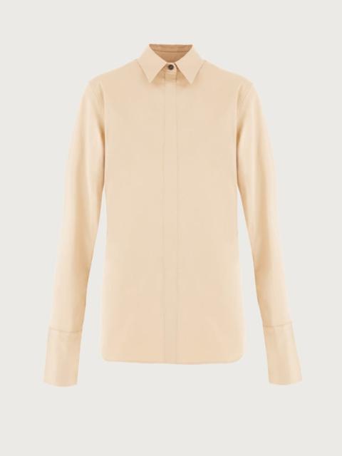 FERRAGAMO POPELINE STRETCH SHIRT