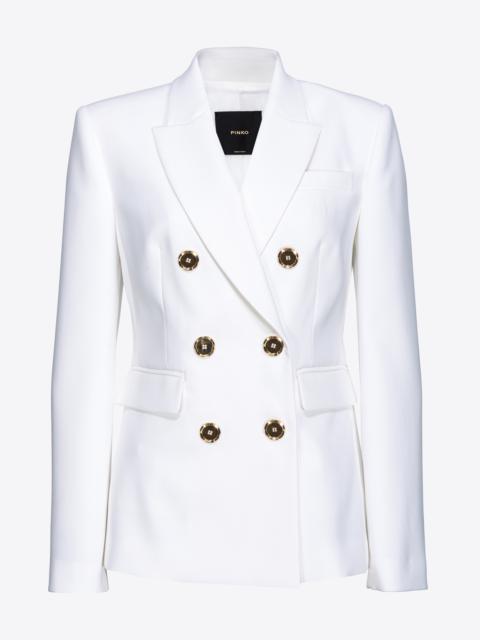 PINKO DOUBLE-BREASTED BLAZER WITH METAL BUTTONS