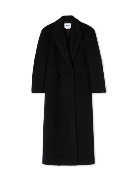 MSGM Blended wool "Brushed Wool felt" coat