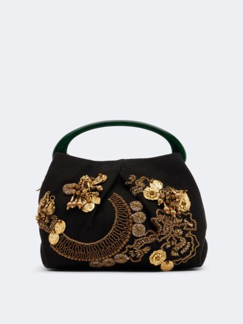 Dries Van Noten Small embellished top-handle bag