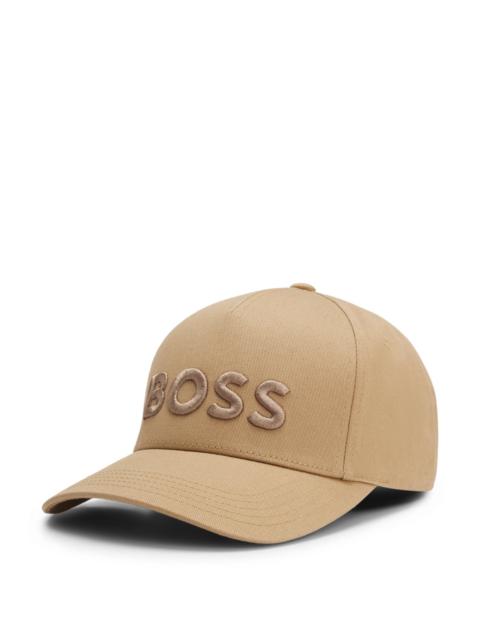 BOSS EMBROIDERED-LOGO CAP IN COTTON TWILL