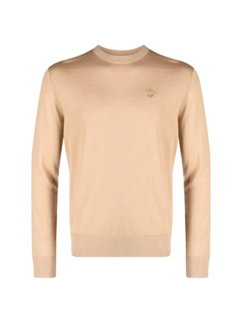 long-sleeved virgin wool sweatshirt