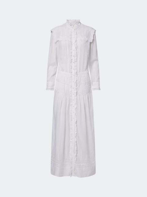 Isabel Marant Étoile Lonie embroidered ruffled cotton maxi dress