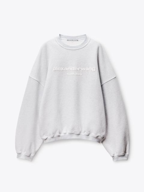 Alexander Wang Puff Logo Crewneck Sweatshirt